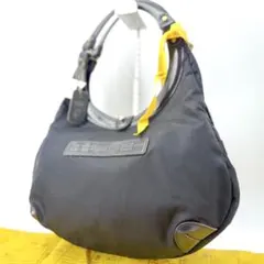 【美品】フェリージ Y2K サークルバッグ 9333 三日月 ホーボー 黒 袋のサムネイル