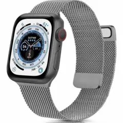 Apple Watch バンド コンパチブル シルバー　42 44 mm