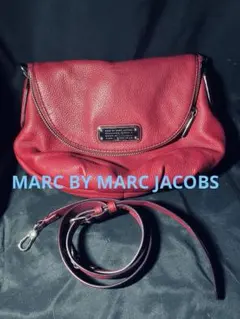 Marc by MARC JACOBS ワインカラー　レザーショルダーバッグ
