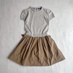 極美品♡バーバリーブルーレーベル　アンゴラ ニット　ドッキングワンピース