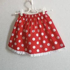 120サイズ ドット柄スカート