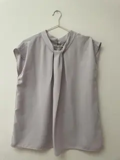 半袖シャツ ノーカラー