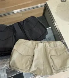 grove 韓国 カーゴミニスカート グレーのサムネイル