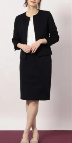 グリーンレーベルリラクシング ミラノリブ セットアップ ネイビー36