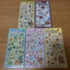 ぴ*〜様 【正規品】ボンボンドロップシール 5点セット ディズニー