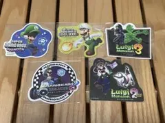任天堂 ステッカー 5枚セット　（ルイージ）