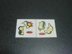 ヒノアラシ　２枚セット　ポケモン　デコキャラシール　第一パン