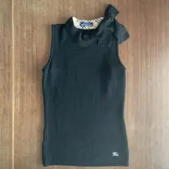 BURBERRY ブルーレーベル ノースリーブニット 38 ブラック