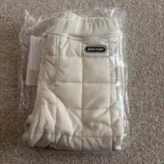 petit main アイボリー キルティングパンツ