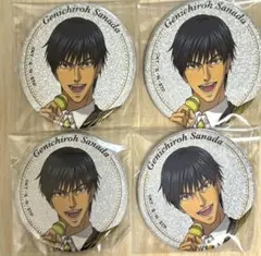 テニプリ　FLOWER CROWN 缶バッジ 真田弦一郎　セット 新テニスの王子様 テニプリ FLOWER CROWN 花冠 缶バッジ 真田弦一郎