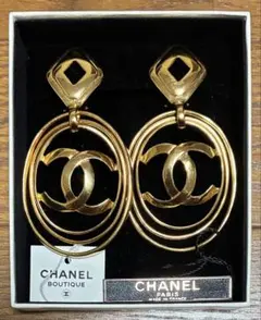 CHANEL シャネル イヤリング ココマーク ヴィンテージ GP 95P