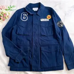 【希少】CIAOPANIC TYPY ワッペン付 ミリタリージャケット ネイビー