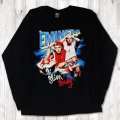 Eminem エミネムペンピク風ラップT プリント黒 スウェット XL - メルカリ