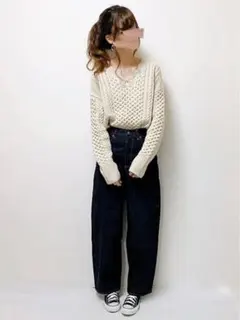 【GU】コクーンシルエットジーンズ