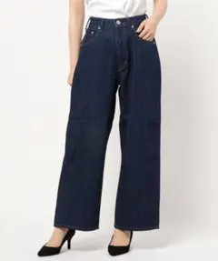 AMERICAN HOLIC ハイウエストワイドデニムパンツ