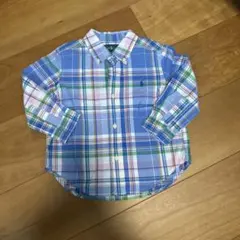 Ralph Lauren チェック柄長袖シャツ　24m