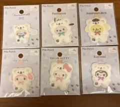 サンリオパイルワッペンシール6枚セット