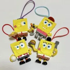 スポンジボブ　ハッピーセットストラップフィギュア スポンジボブ ハッピーセットストラップフィギュア スポンジボブ