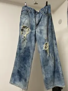 ZARA ACNE風 ヴィンテージ加工バギーフィットジーンズ 28 - メルカリ