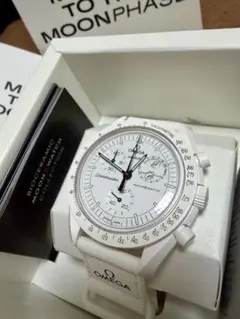 OMEGA Swatch スヌーピー オメガ スウォッチ ホワイト 美品のサムネイル