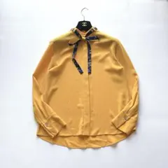 ポールスミス 洗える ソリッドボウタイブラウス とろみ Lサイズ 花柄　シャツのサムネイル