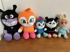 アニメキャラクターぬいぐるみ5体セット