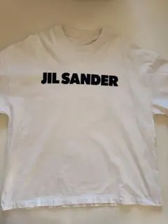 ジルサンダー ロゴ Tシャツ ホワイト ビッグシルエット オーバーサイズ