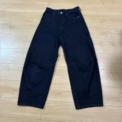 バレルレッグジーンズ　Mサイズ　ネイビー