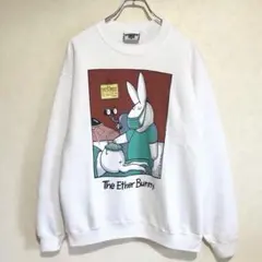 【90s USA製】Leeボディ スウェット The Ether Bunny L