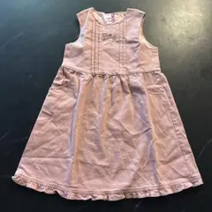 familiar ノースリーブ 刺繍　ワンピース ピンク 120cm
