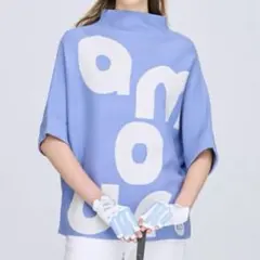 未使用新品♡キスオンザグリーンレディースゴルフウェア♡ジャガード半袖ニット