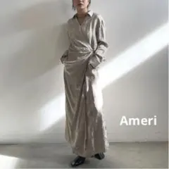 Ameri SATIN JACQUARD FLOWER DRESS