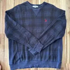 U.S. POLO ASSN. チェック柄トレーナー Lサイズ