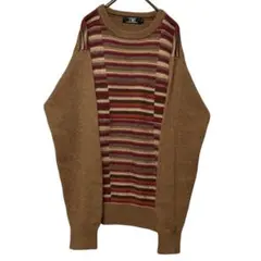 古着 VINTAGE OLD プレイボーイ マルチボーダー ニット レトロ L