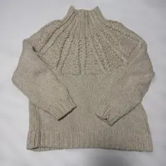 【clane】CHUNKY CABLE HAND KNIT TOPS