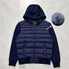 美品　RLX　ラルフローレン ゴルフ ハイブリッドダウン　パーカー ブラック M RLX ハイブリッド フーデッド ジャケット メンズ