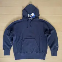 チャンピオン　リバースウィーブ　フーデット　スウェット　パーカー　ビンテージ加工