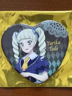 アイカツ 秋葉原 アトレ ガラポンB賞 ハート型缶バッジ 8種 アイカツ アトレ ガラポン B賞 ビッグハート缶バッジ 藤堂ユリカ