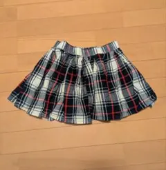 チェック柄スカート Sサイズ（120相当）