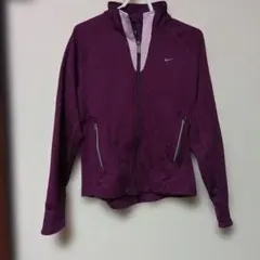 NIKE ジップアップパーカー パープル