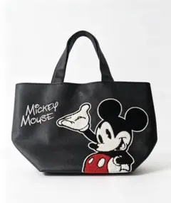 【立体刺繍】Mickey Mouse ミッキーマウストトートバッグ ランチバッグのサムネイル