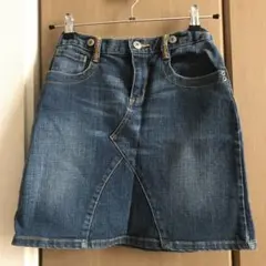 シンプルデニムミニスカート