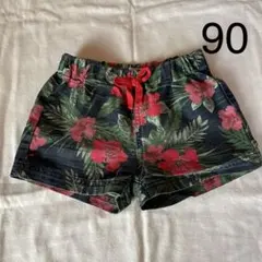 花柄ショートパンツ 短パン 90