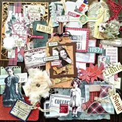 ⑬ 【素材】コラージュ素材 ジャンクジャーナル素材 ꕤ