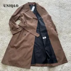 【タグ付き✨新品未使用】ユニクロ　ブロックテックトレンチコート　ブラウン　M