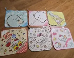 ループ付タオル　まとめ売り　サンリオ　すみっコぐらし　ディズニープリンセス