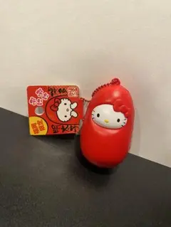 最安値‼️レア‼️福岡限定　キティ ぷにぷに 博多明太子 スクイーズ キーチェーン