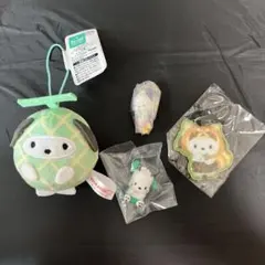 ポチャッコ マスコット キーホルダー 4点セット