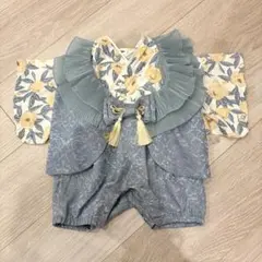 バースデイ cottoli ベビー 袴ロンパース ベスト付 70