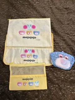 イオン✖️mojojojo ポーチセット&エコバッグ（イエローセット）